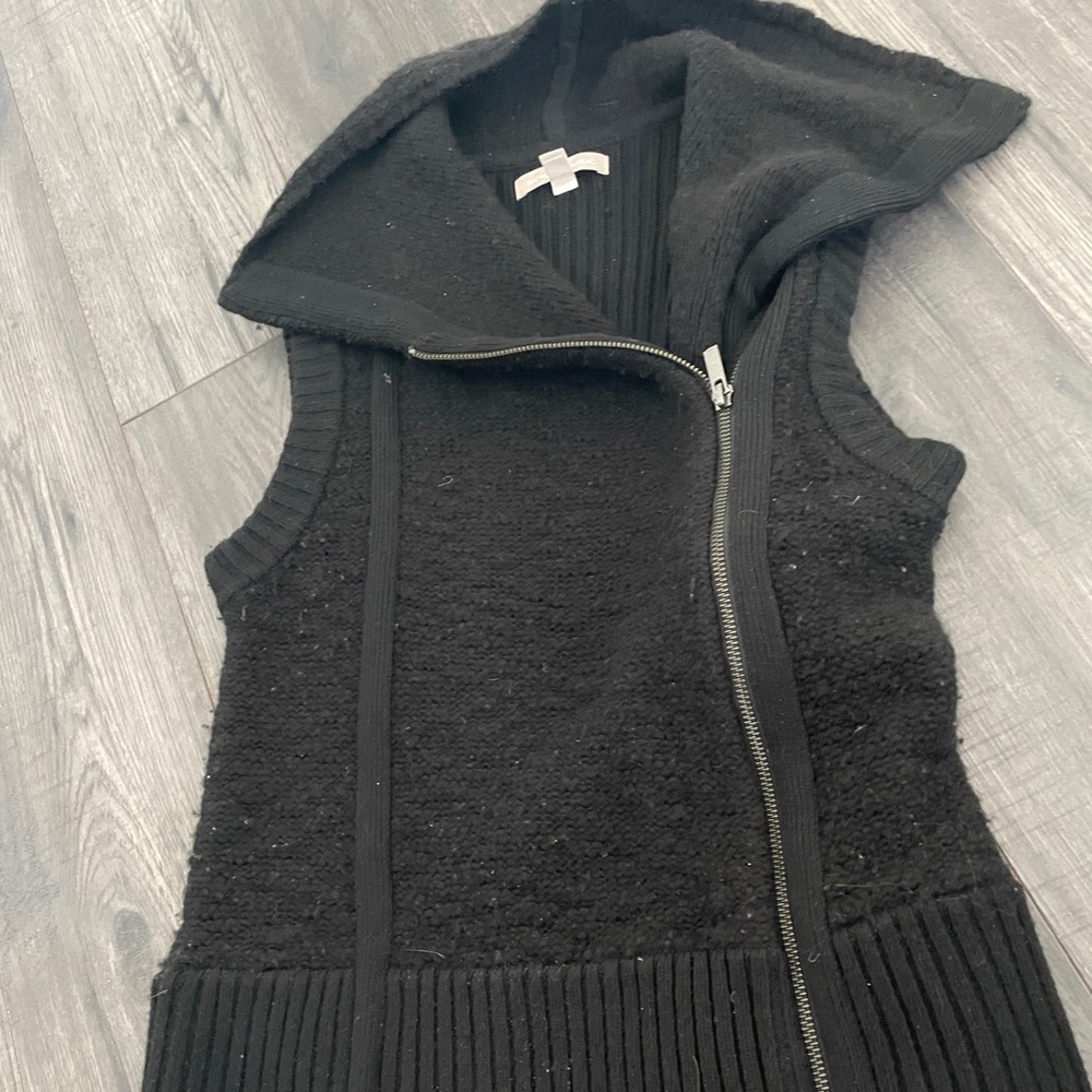 Banana Republic Funnel Neck Asymmetric zip up